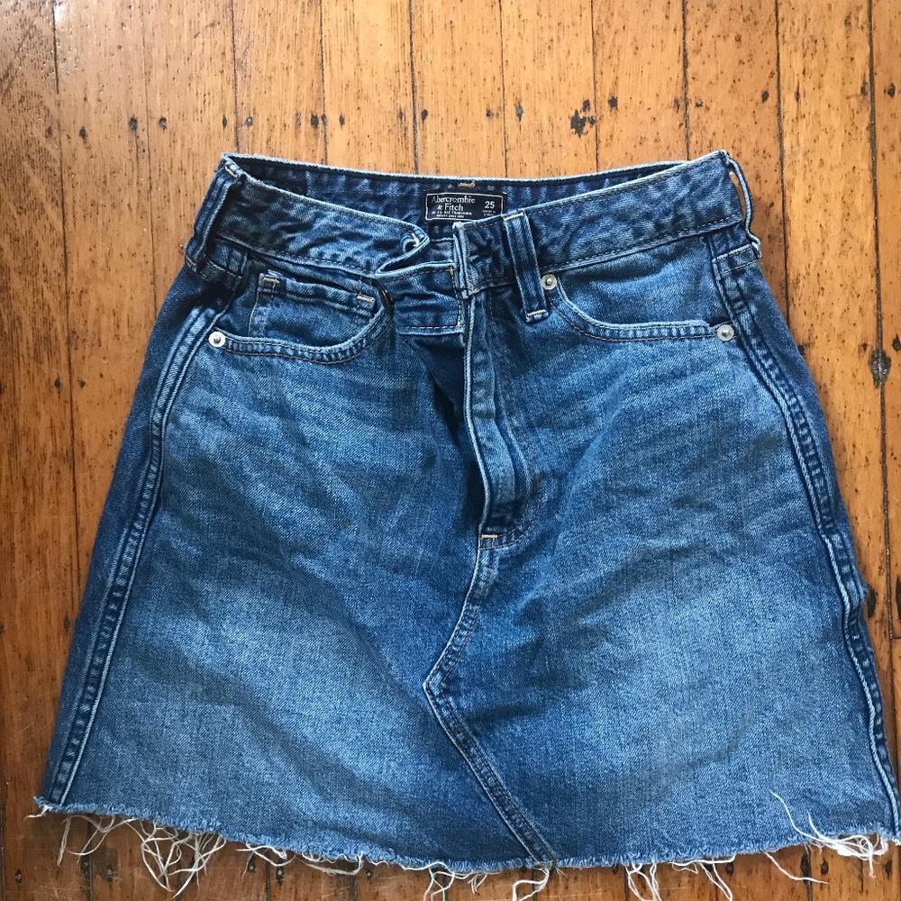 Abercrombie A-Line denim skirt